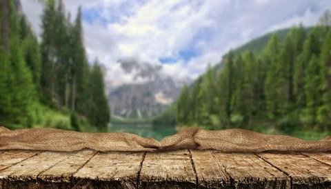 Empty table background Foto stock