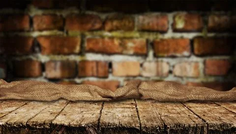Empty table background Stock Photos
