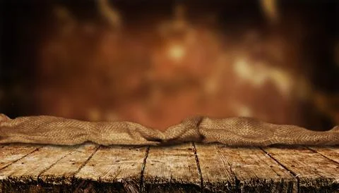 Empty table background Stock Photos