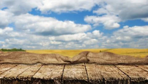 Empty table background Stock Photos