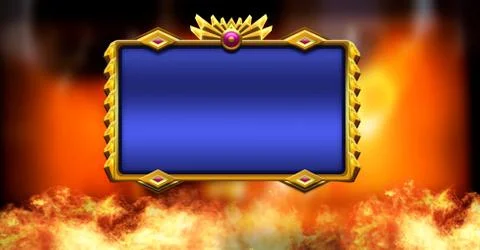 Empty table board with burning fire 스톡 사진