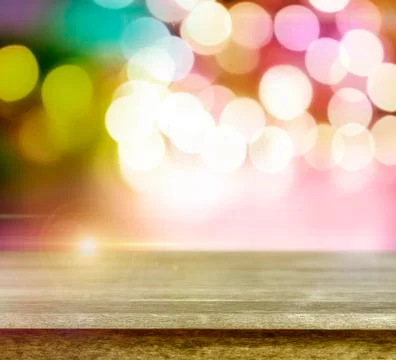 Empty table in front of abstract background Illustrazione stock