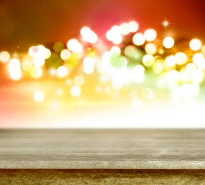 Empty table in front of abstract background Illustrazione stock