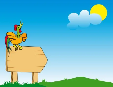 Empty table Stock Illustration