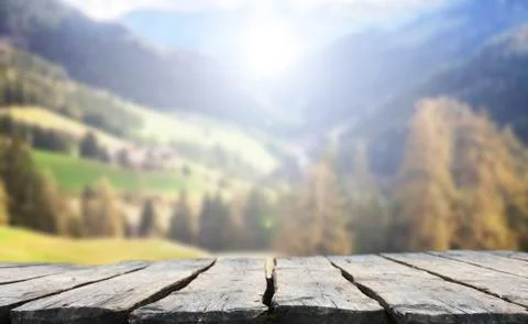 Empty table Stock Photos