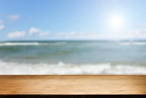 Empty table Foto stock