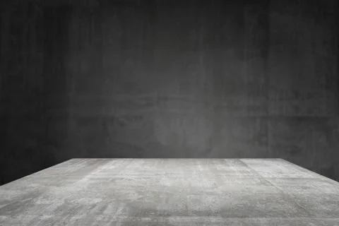 Empty table top Ready for product display montage; cement table and gray ceme Stock Photos