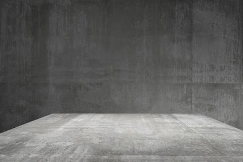 Empty table top Ready for product display montage; cement table and gray ceme Stock Photos