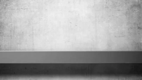 Empty table top with white concrete wall. Abstract pattern of concrete wall Illustrazione stock