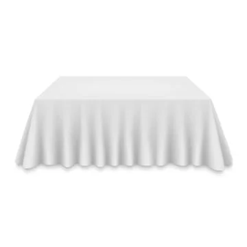 Empty Tablecloth on table Stock Illustration