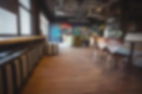 Empty tables in office cafeteria Stock Photos