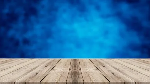 Empty tabletop with an abstract blurring background for product display or .. Stock Illustration