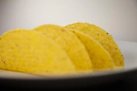 Empty Taco Shells Foto stock