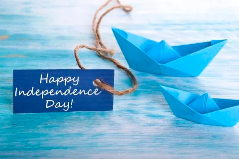 Empty Tag with Boats Foto stock
