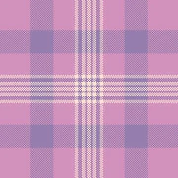 Empty tartan vector texture, idea plaid seamless background. Knit fabric pa.. Stock Illustration
