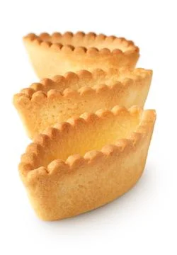 Empty tartlets, tart shells Stock Photos