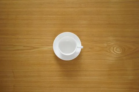 Empty tea cup from top view Stock Photos