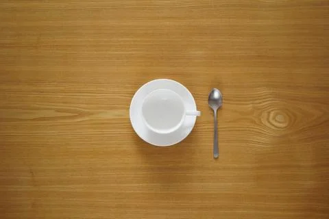Empty tea cup from top view Stock Photos
