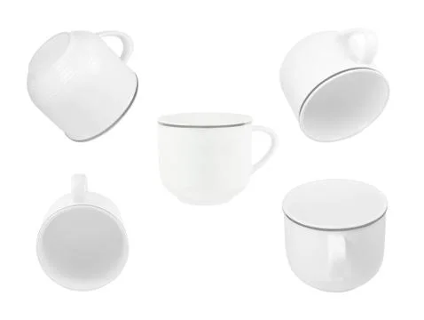 Empty tea or coffee cups Fotos de archivo