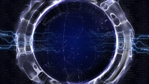 Empty Technology Animation Background, Loop Stock Footage 322155565