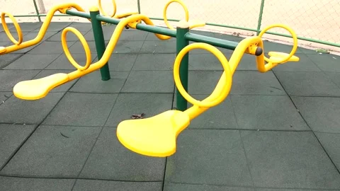 Empty Teeter Todder Vídeo Stock 166966504