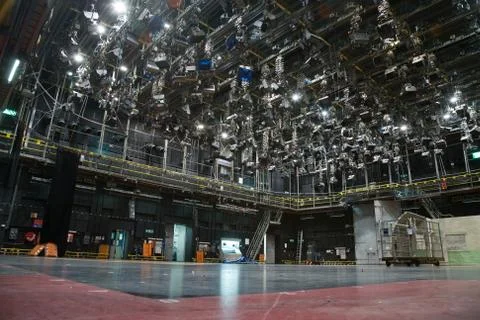 Empty television studio Stock Photos