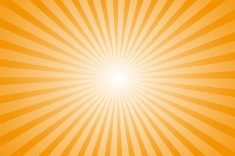 Empty template for design. Rays orange sun whole background Stock Illustration