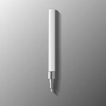 Empty template of marker pen without color Illustrazione stock