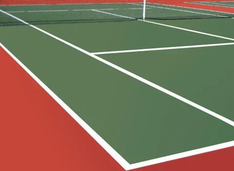 Empty tennis court Stock Photos
