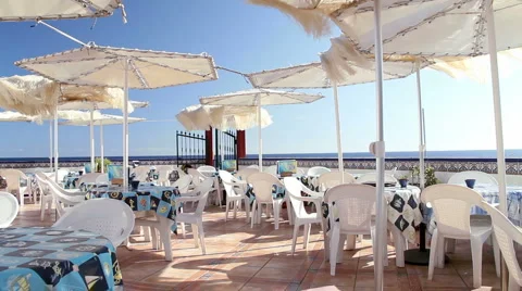 Empty terrace Stock Footage 6963273