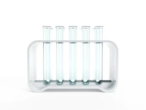 Empty test tubes Illustrazione stock