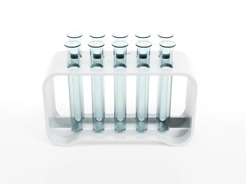 Empty test tubes Stock Illustration