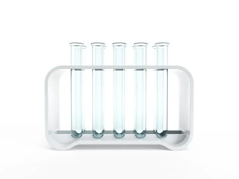 Empty test tubes Stock Illustration
