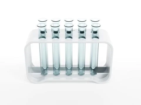 Empty test tubes Illustrazione stock