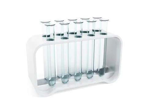 Empty test tubes Illustrazione stock