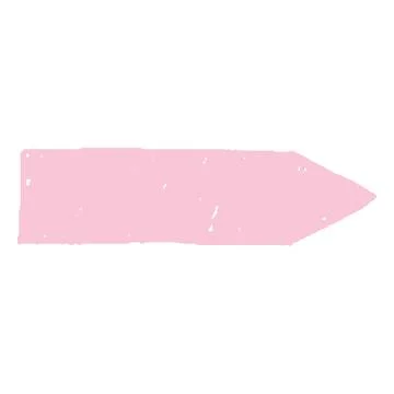 Empty text field of rectangular shape with one sharp end, filled with pink Ilustración de archivo
