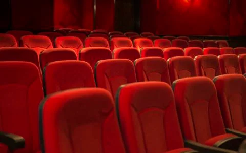 Empty theater seats Foto stock