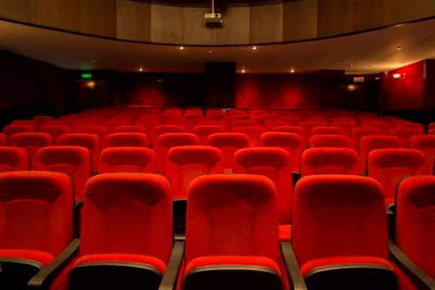 Empty theater seats Stock Photos
