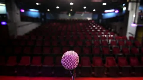 Empty theater-singer point of view Stock Footage 11406278