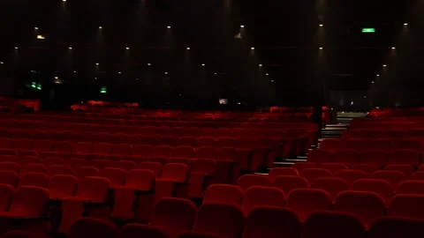Empty theatre without audience. Stock Footage 256992970