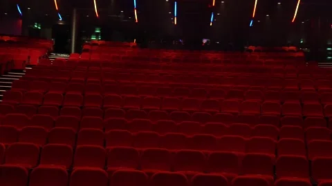 Empty theatre without audience. Stock Footage 256993143