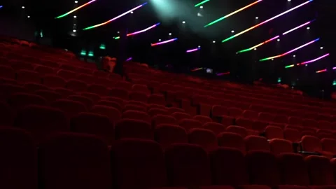 Empty theatre without audience. Video stock 256993203