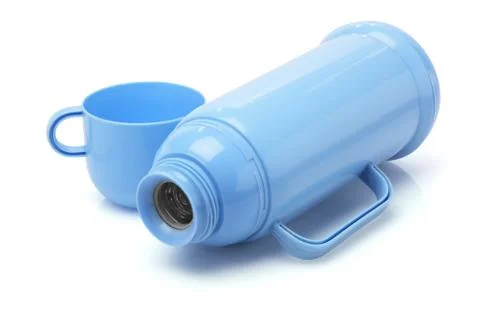 Empty thermos flask Stock Photos