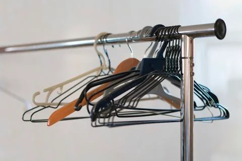 Empty thimbles on a hanger Stock Photos