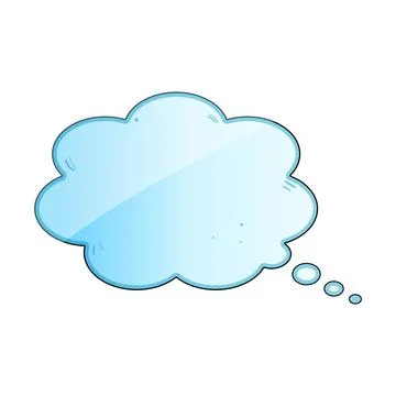 Empty thought bubble for text and ideas Stock Illustration