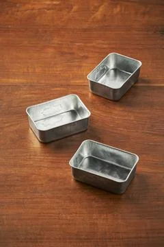 Empty Tin Boxes Stock Photos