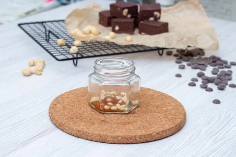 Empty tin can with bottom Stock Photos