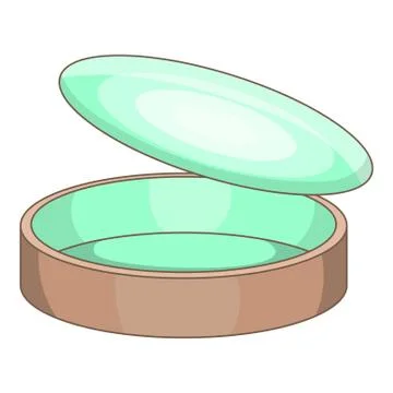 Empty tin can icon, cartoon style Stock Illustration