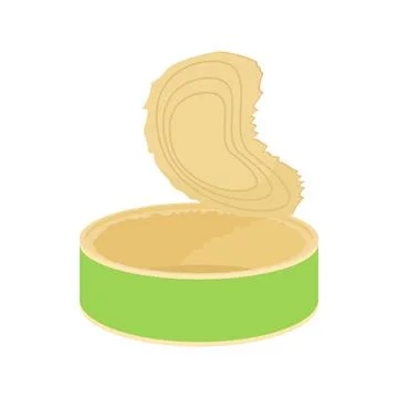 Empty tin can icon, cartoon style Stock Illustration
