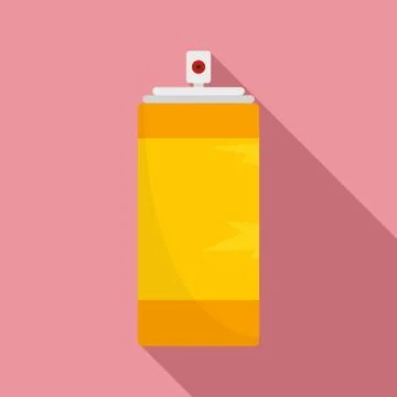 Empty tin can icon, flat style Stock Illustration